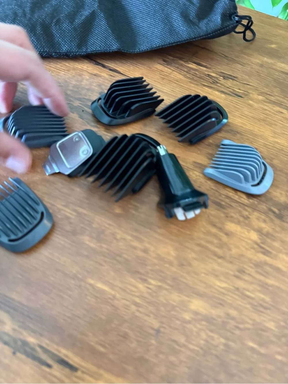Philips Black Grooming Attachments with Storage Pouch